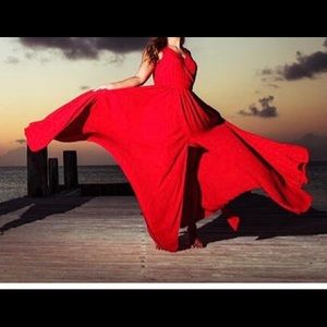 Long Red Dress